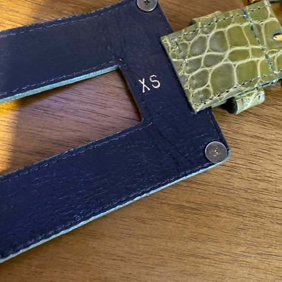 Oscar De La Renta Alligator Belt! Size XS main image 9